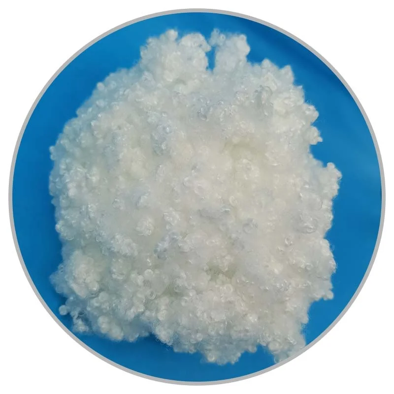 China factory fiber hcs silicone  polyester hollow fiber for sofa filling material