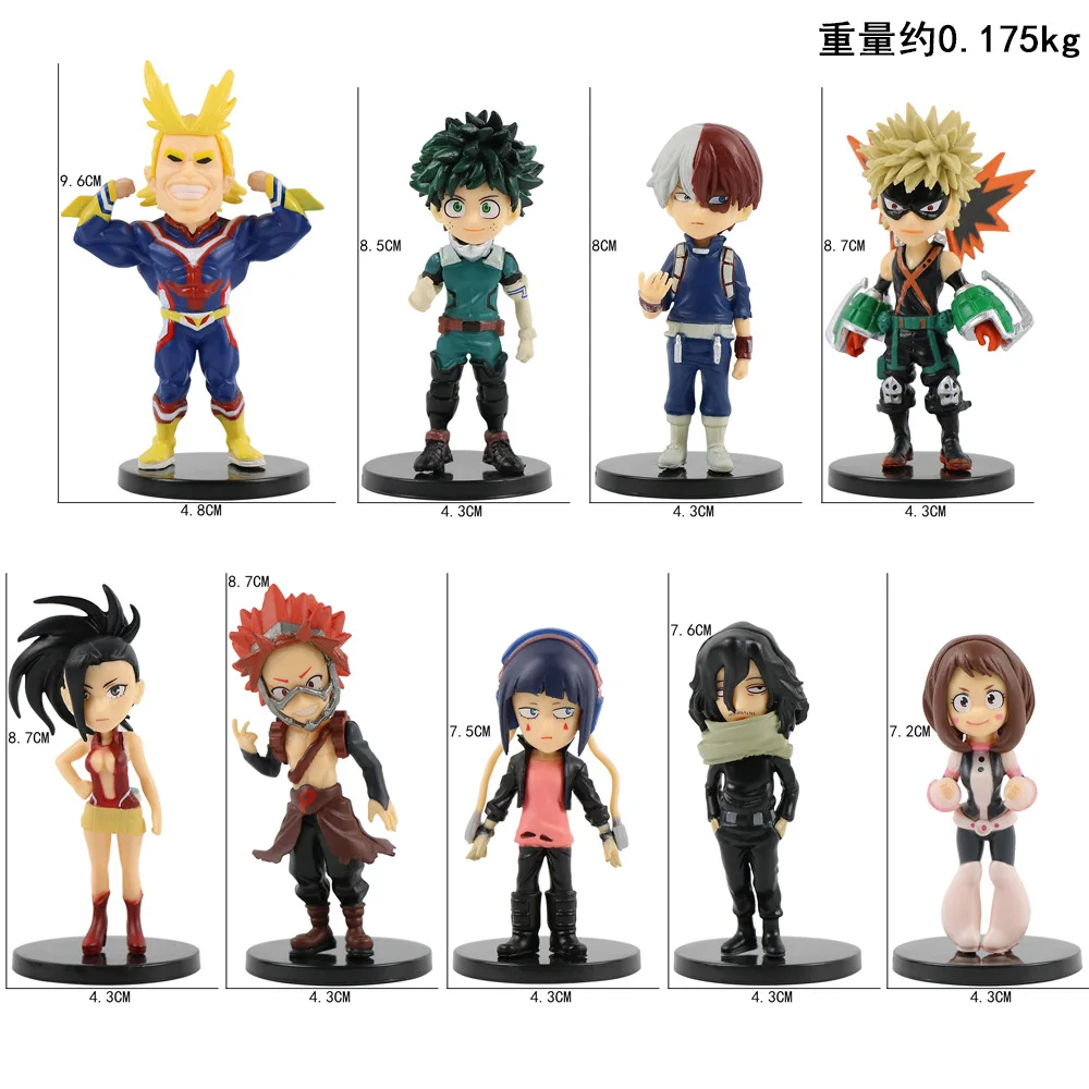 6 Pieces/set Character Bakugou Katsuki Model My Hero Academia Anime Action Figure Set