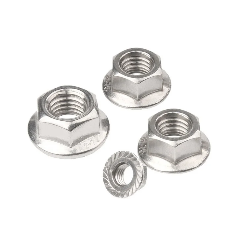 Hot Sale M7 M8 M10 Wing Welding Nut Black Serrated Stainless Steel Brass Lock Nylon Flange for Mining Healthcare Applications