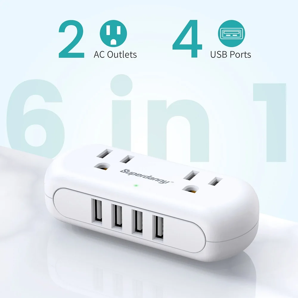 New arrivals multi outlet 4 port usb charging port charger plug 2 socket power strip