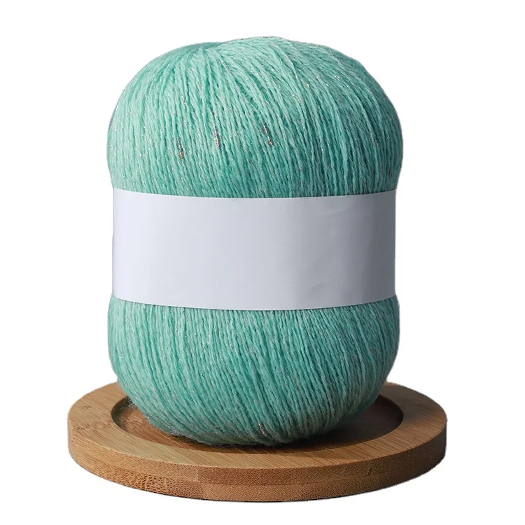 HIGH Quality 100 Merino Wool  Yarn With Gold Metallic Silver Metallic For Hand Knitting Ball Yarn