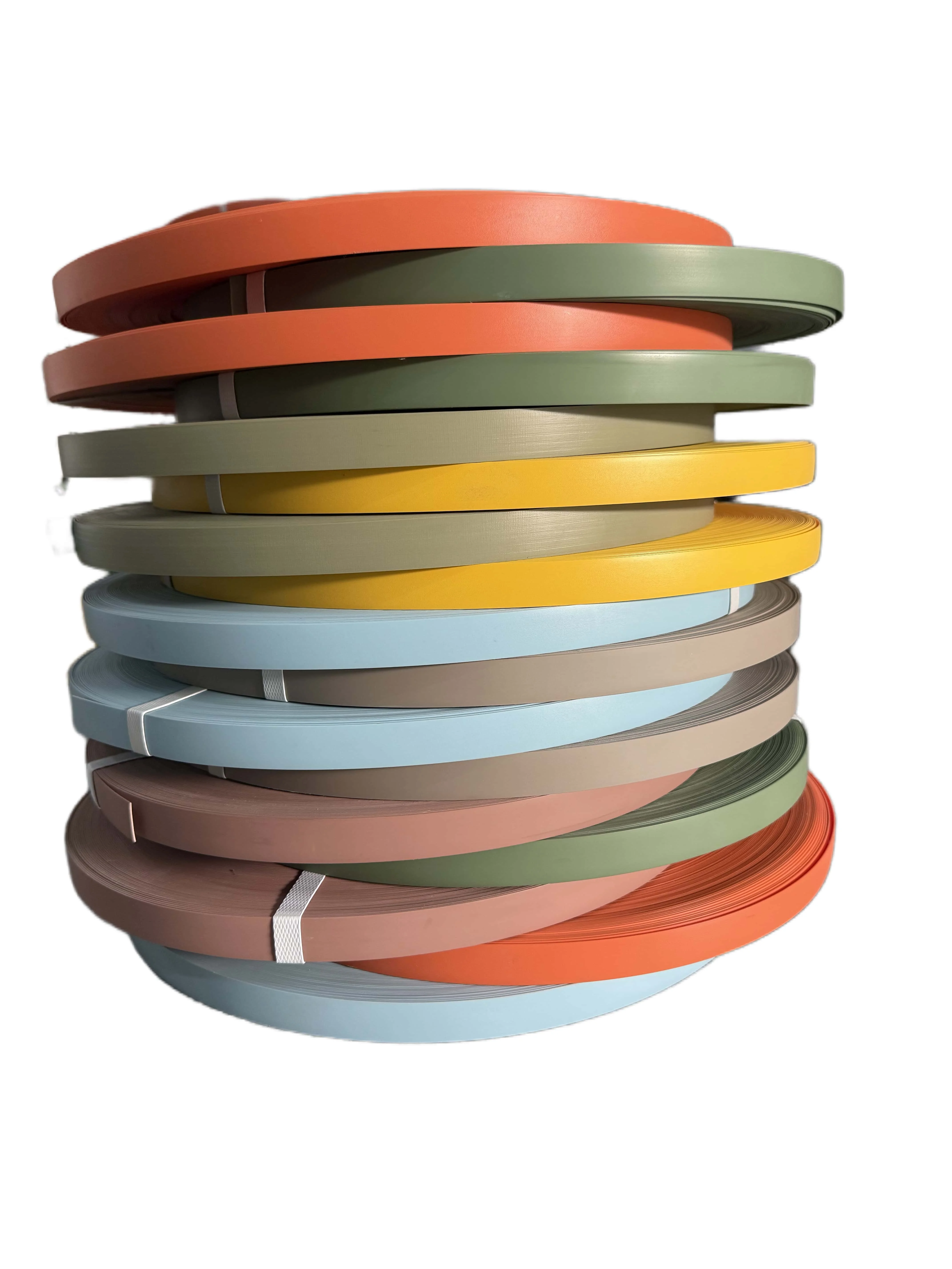 High Quality Heat Resistant White Wood Grain Strip Tape Custom Size Plywood Pvc ABS Edge Banding for Home Furniture Edge