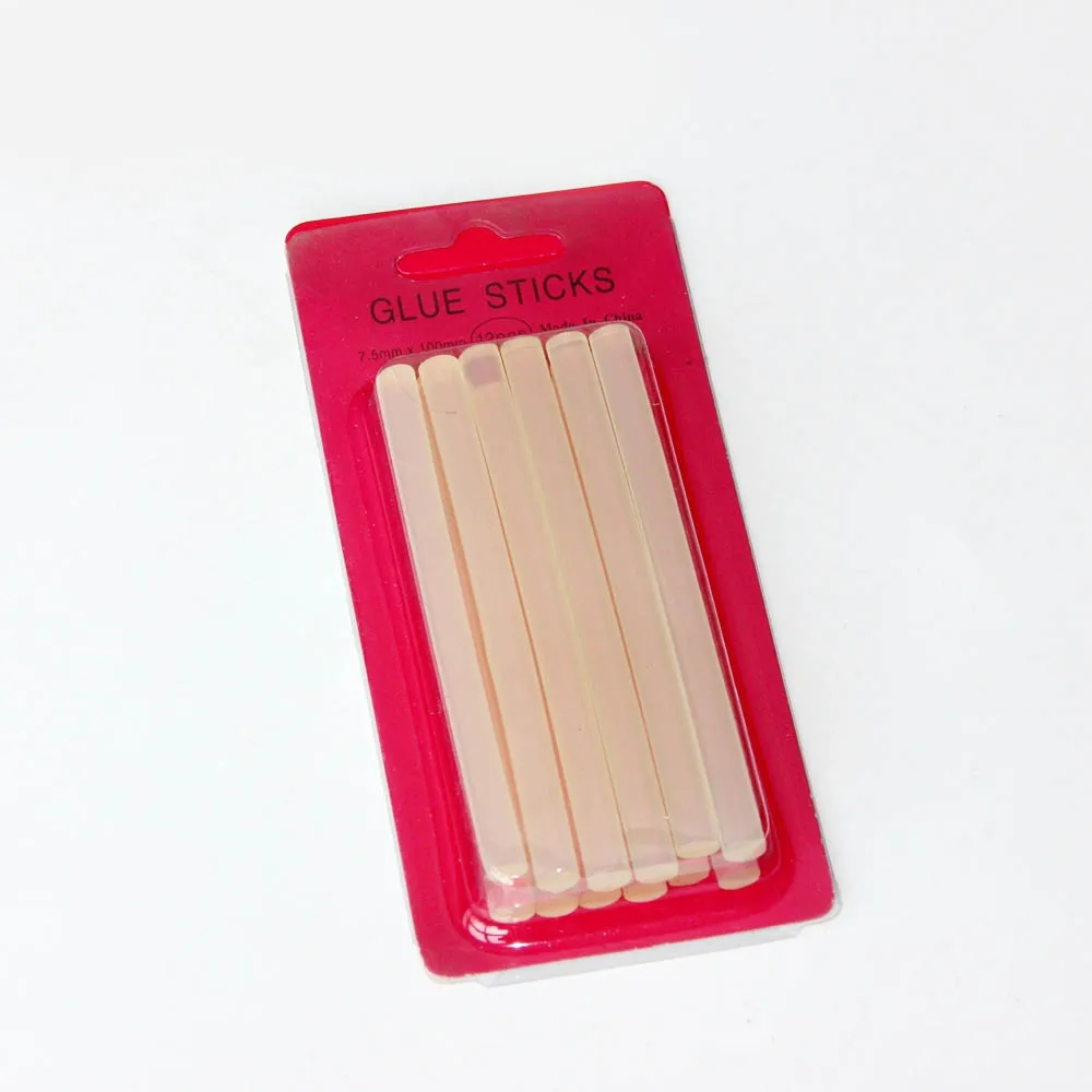 12pcs/lot 10mm*7mm Professional Hot Melt Fasion Keratin Glue Sticks for Human Hair Extensions Tools Supplies