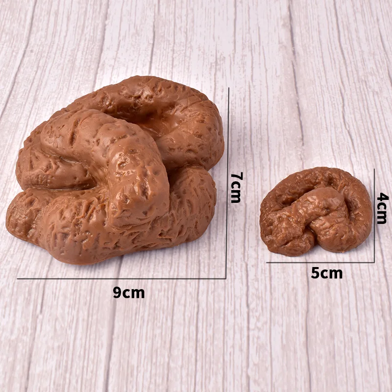 2406 mingzhen poop PVC dog fly bug stink pack disgusting Halloween prank toys