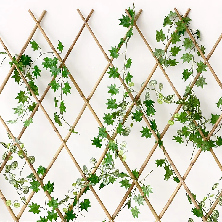 Дешевые искусственные бамбуковые ограждения панели забор Натуральный Бамбуковый шпалер