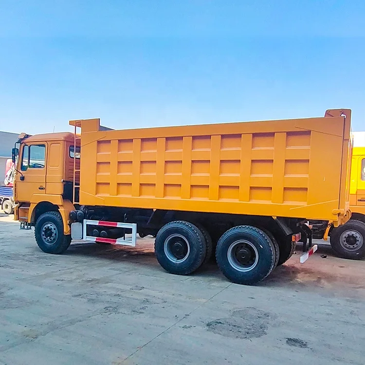 high quality 340hp 380hp shacman second hand 35ton skip dump truck shacman  6x4 dump truck