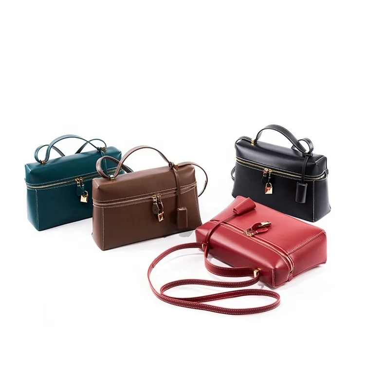 FSR171 2024 Trendy Brand Design Handbag For Women Luxury Lock Key Purse Bag High Quality Genuine Leather Shoulder Bag