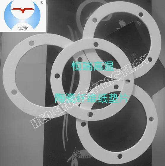 Ceramic fiber 1430 aluminum silicate fiber paper gasket for high temperature sealing