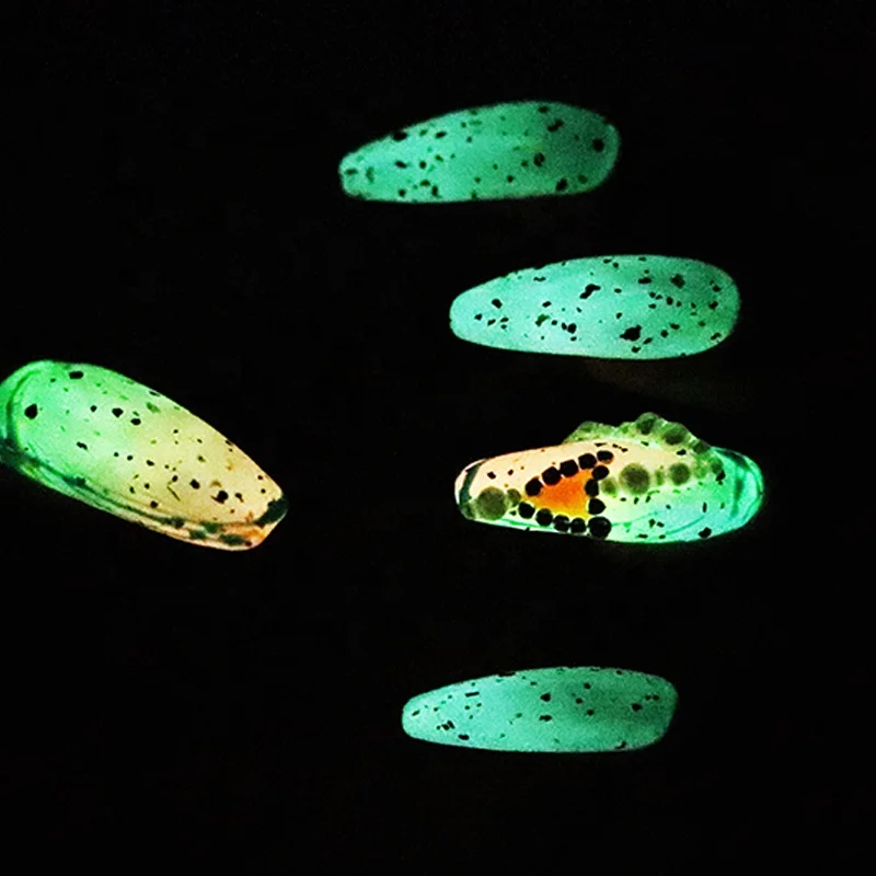 Egg Shell Effect Nail Gel Polish Clear Base Black Spot Luminous UV Gel Nail Polish For Nail Art Beauty