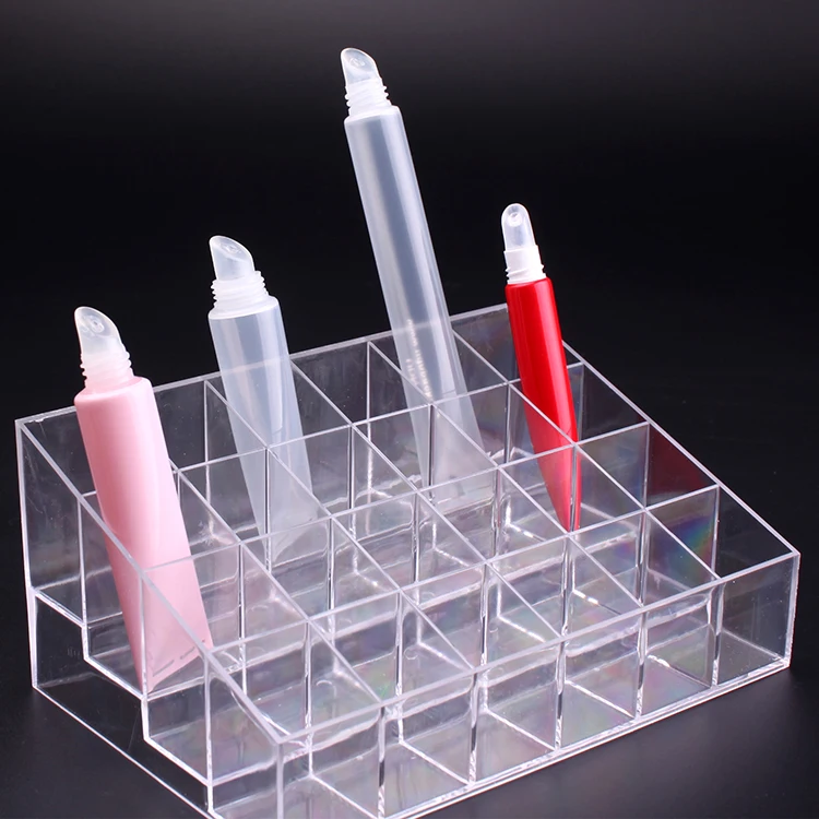 
custom made cosmetic lipgloss tube packaging/container 