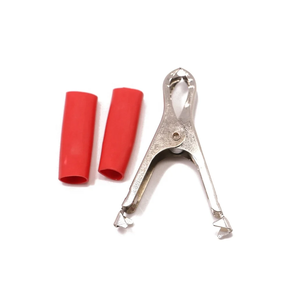 30A Insulated Crocodile Clips 75mm Low Voltage Wire Lead Test Alligator Clamps