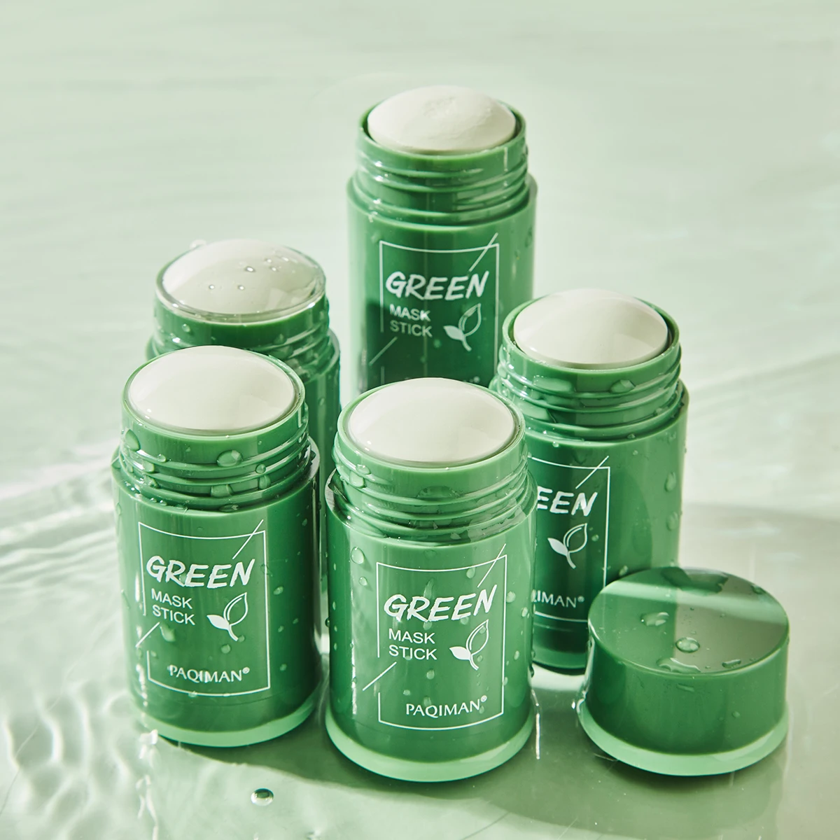 PAQIMAN OEM Private Label Wholesale Remove Blackheads Nourishing Moisturizing Green Tea Mask Stick