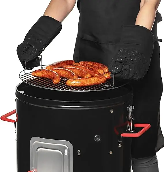 New year 2024 new items Vertical commercial grill smoker carbon steel Barbecue grill outdoor smoker bbq