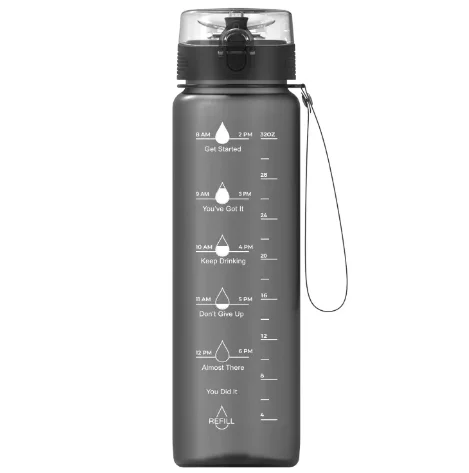 Factory Bulk Sports Outdoor Gym Portable Motivational Water Bottle with Time Mark