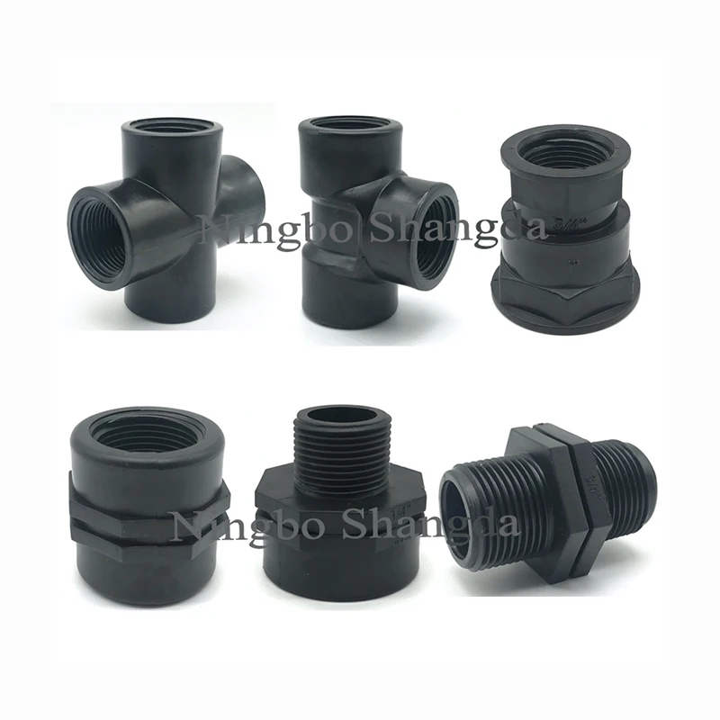 1/2'-4' China Cheap Price BSPT PP Nipple Threaded Fittings With Low MOQ