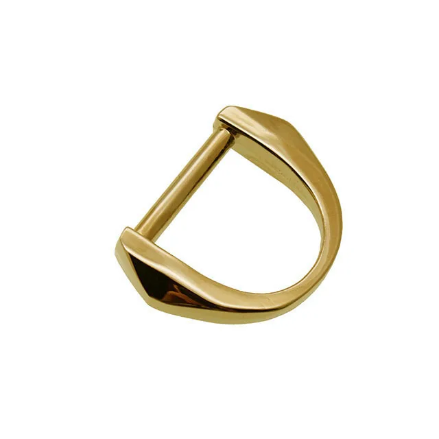Factory price custom handbags accessory D ring metal buckle for purse Zinc Alloy rush proof Nickle/gold/brushed bronze 25mm/32mm