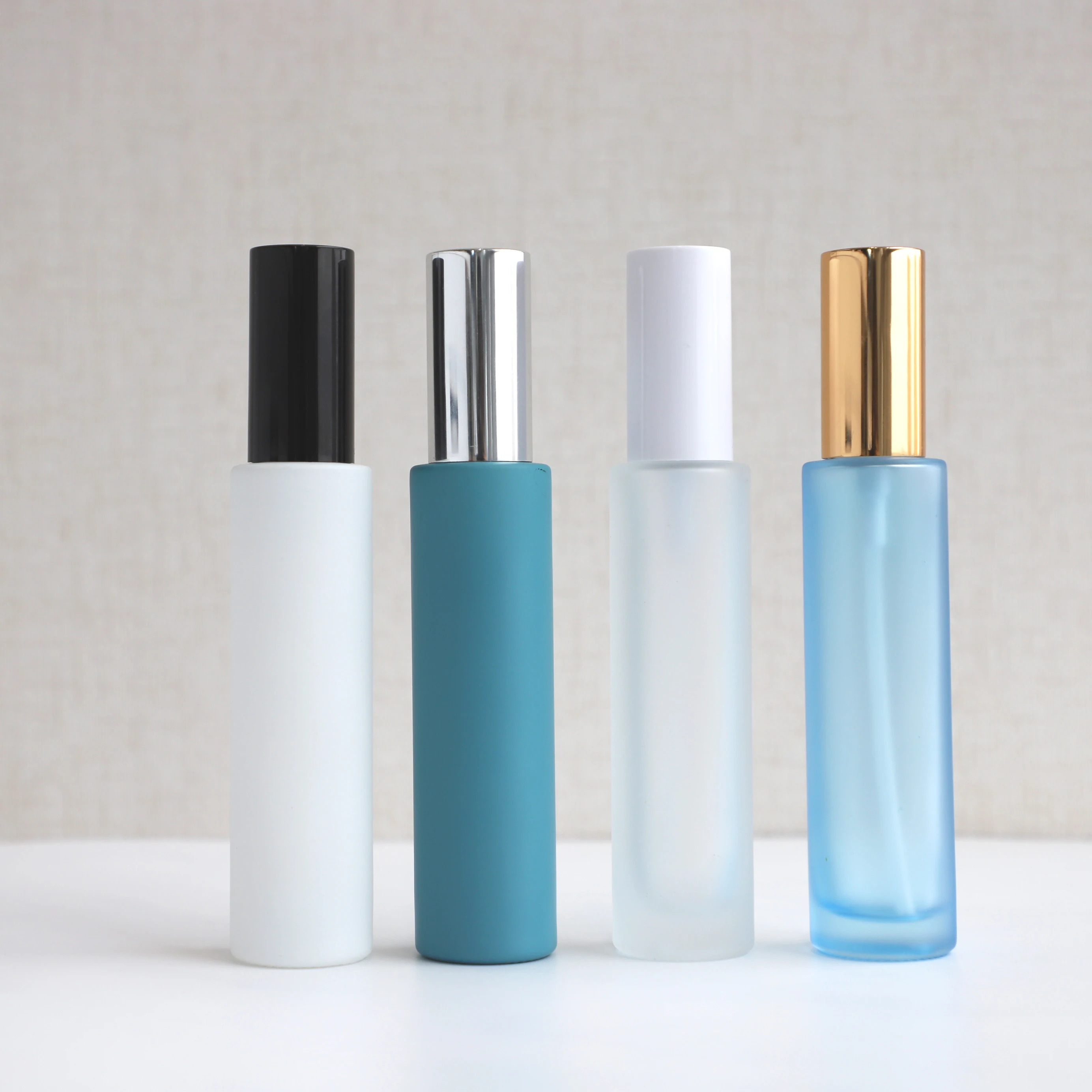 Custom Empty Thin Tall Style Glass Bottle for Cosmetics Skincare Packing