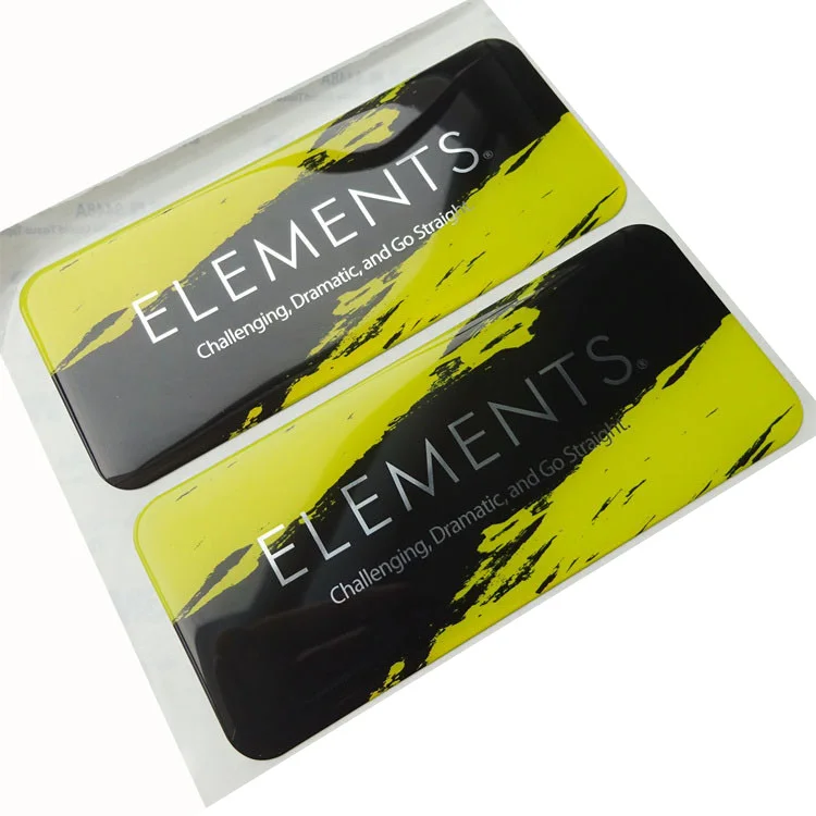 Пользовательская печать полиуретановая купольная 3d этикетка наклейка эпоксидная Поли