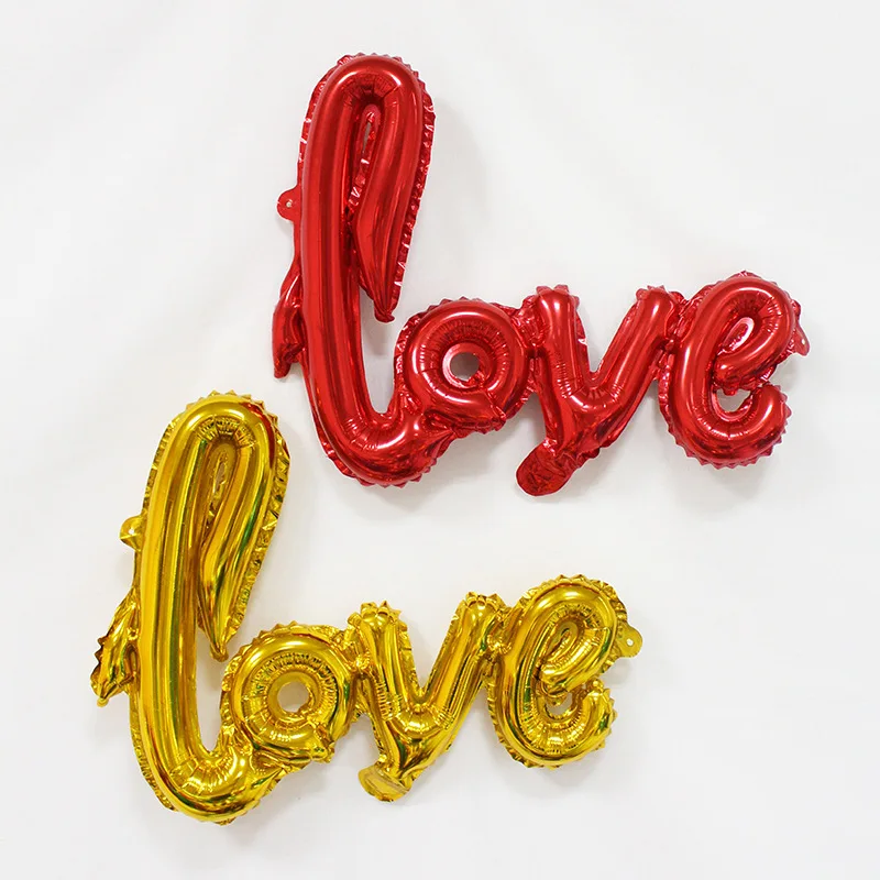 22 inch Siamese LOVE aluminum film balloon wedding decoration aluminum foil balloon small manufacturer decoration wholesale
