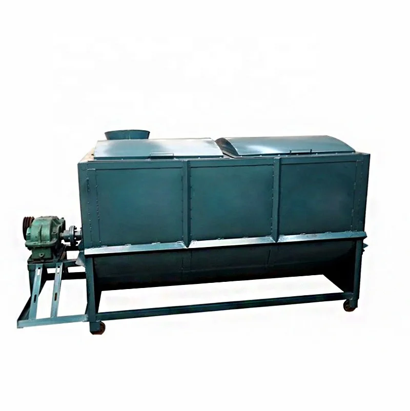 screw horizontal mixer combine hammer mill for blending powder animal feed horizontal ribbon blender mushroom soil mixer