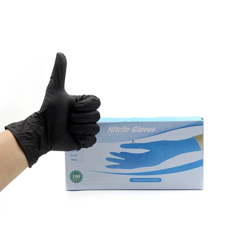 CR Quality Rubber Nitrile Powder Free Disposable Gloves For Car Working