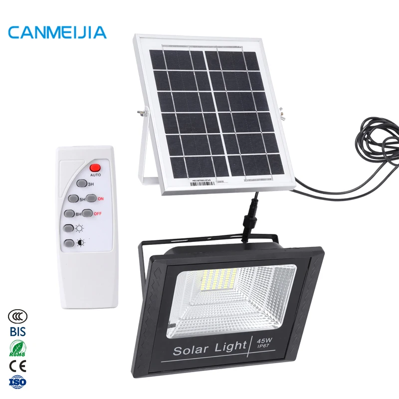  65 W дома и на открытом воздухе IP65 водонепроницаемый Luces Solares светодиодный внутренний пульт дистанционного управления солнечный свет сада светильник солнечной