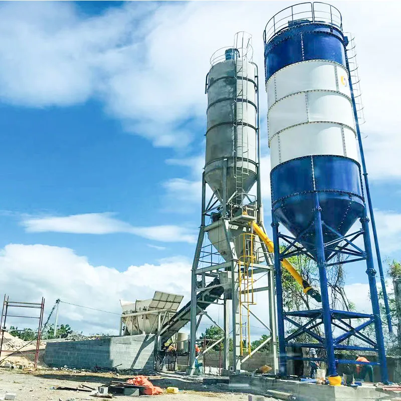200 ton bolted type cement silo with vibrsating bin aerator and dust collector for sale