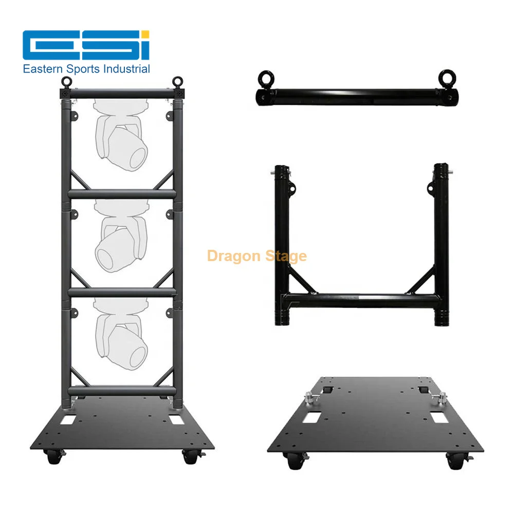 Black Aluminum moving head lights Lighting Cosmic Rapid Grid U Module U Frame Truss U Torm Modular Truss