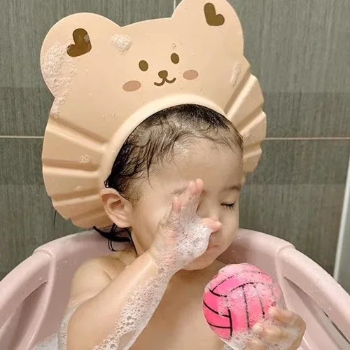 Besafe Adjustable Safe Shower Bathing Cap Shield for baby kids children infant bath Protector Eye Ear Shampoo Cap