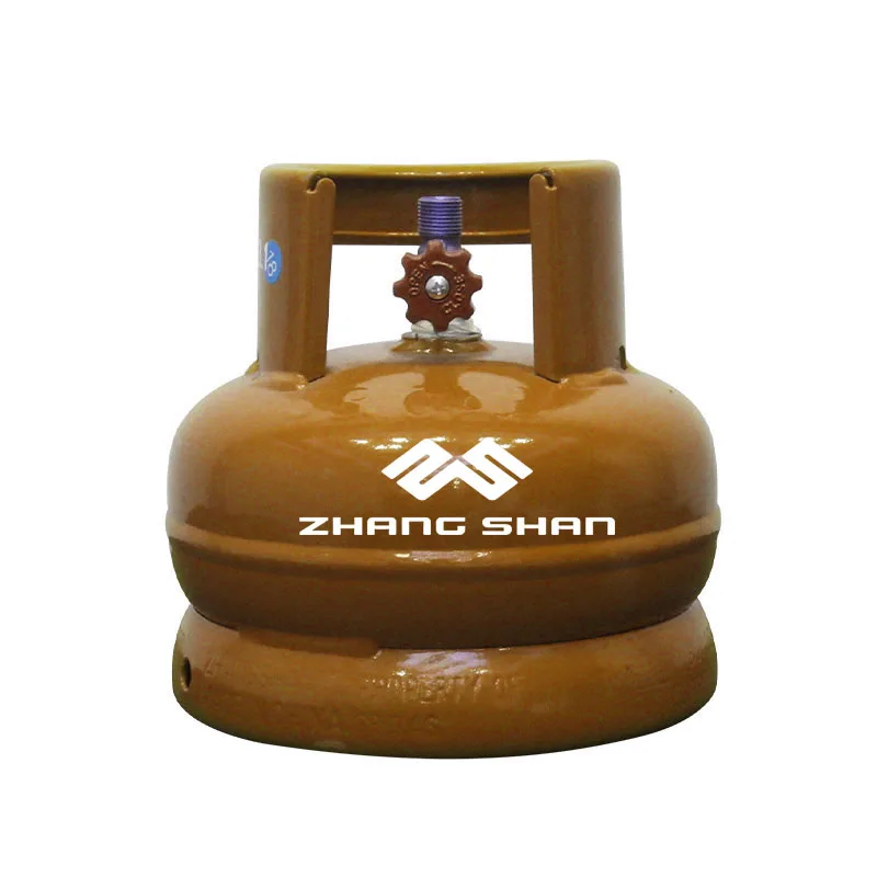 1kg lpg refillable steel material small sizes camping gas cylinder with burner