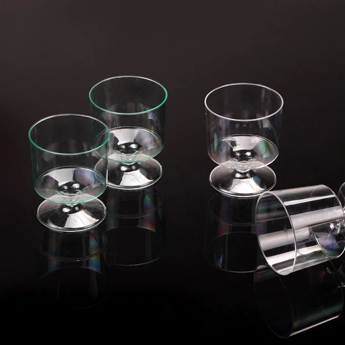 4/5/6 oz PS Plastic Disposable Wine Glasses for Dessert and Drink Convenient Cups for Serving