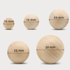wooden balls round Round Unfinished Wooden Balls Natural Craft Balls for DIY Craft Projects Jewelry Making  5 Sizes