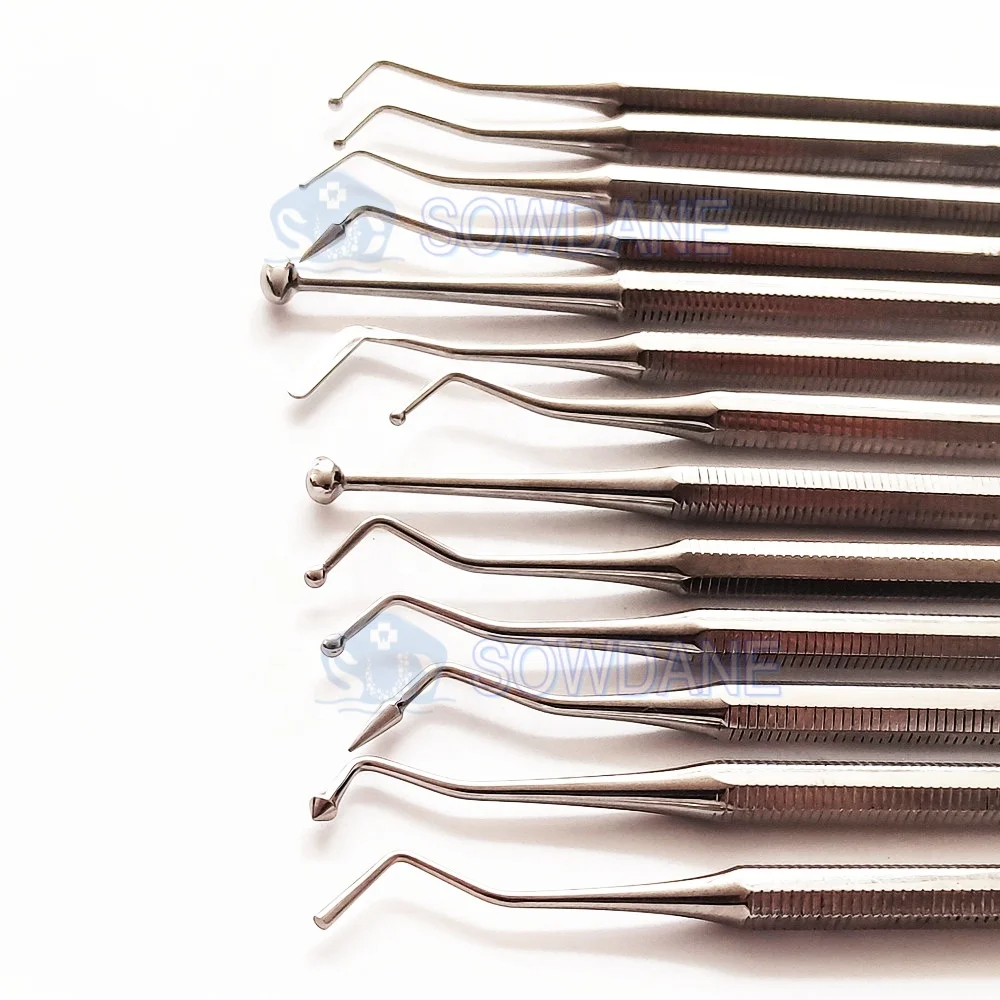 Dental Filler Spatula Composite Filling Tool Instrument Amalgam Plastic Filling Spatula Double Ends Stainless Steel