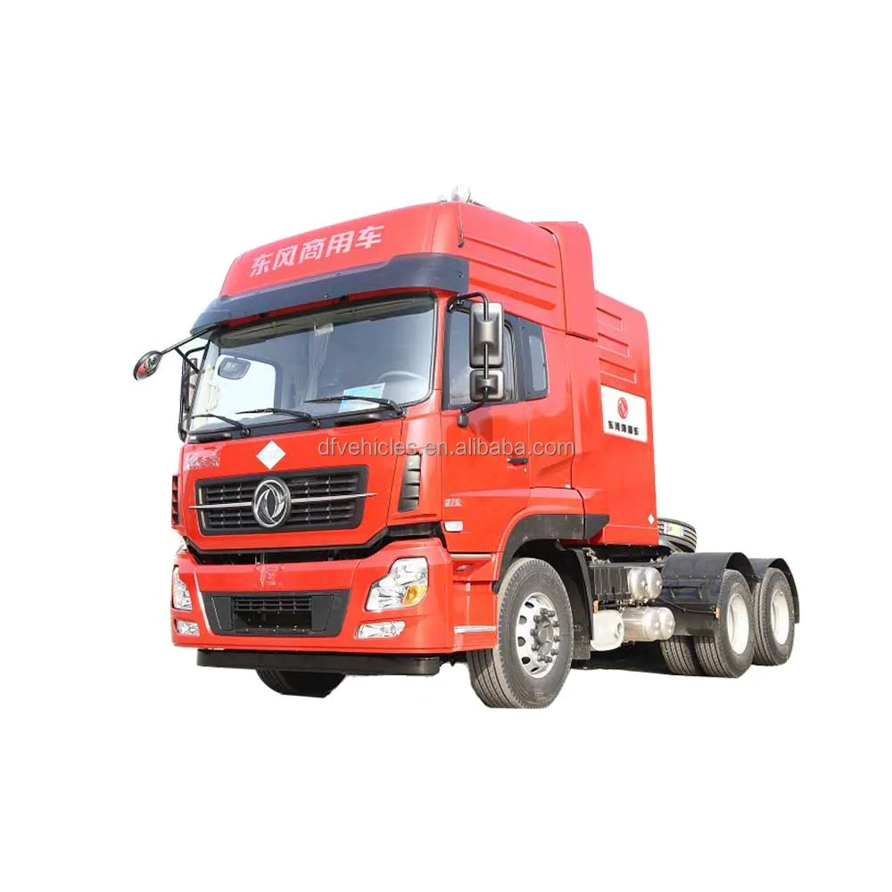 Top Quality 6x4 7.5m Length CNG Fuel Dongfeng Tianlong Series Euro V Emission Tractor Truck on Sale.