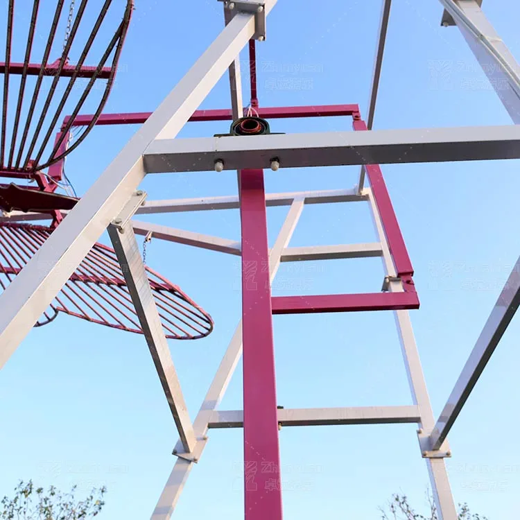 Zhuoyuan Custom-Made Outdoor Large Decorative Light LED Butterfly Swing Chair With Interactive Luminous Wings