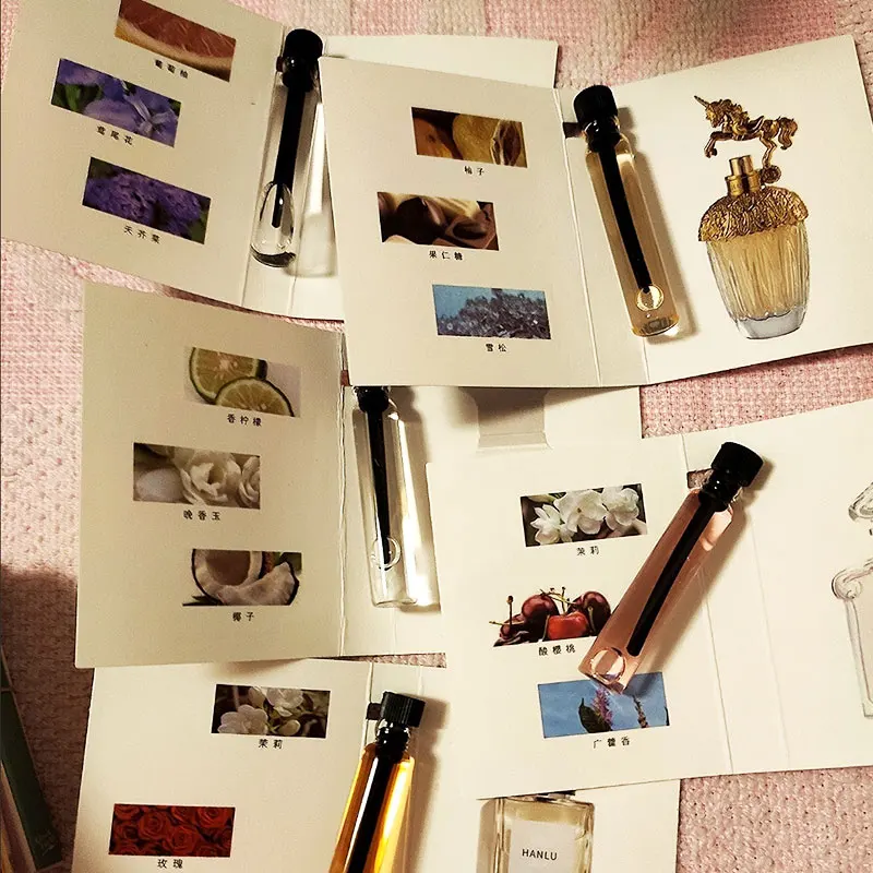 TM5421 Cosmetic Sample Packaging Card Paper Card Perfume Holder Paper card