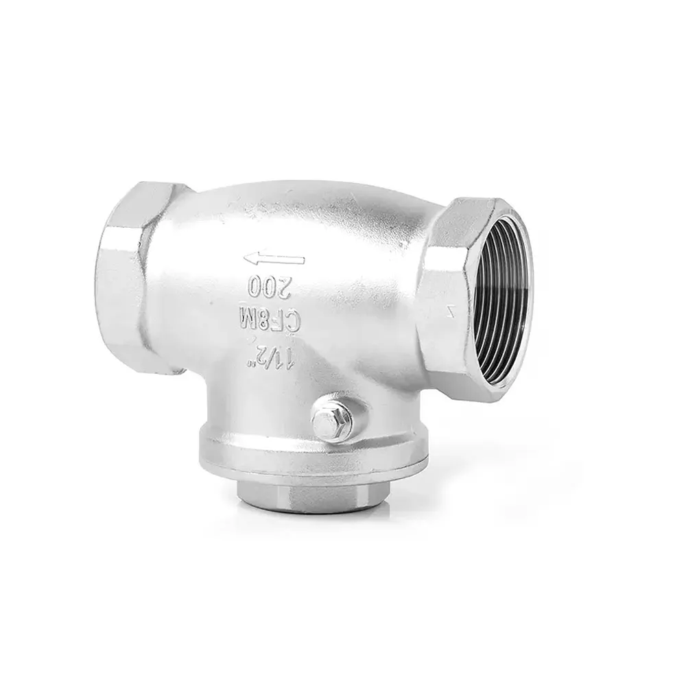 1/2 Inches Stainless Steel Water  Liquid Oil Air Check Hydraulic Metal Check Valves