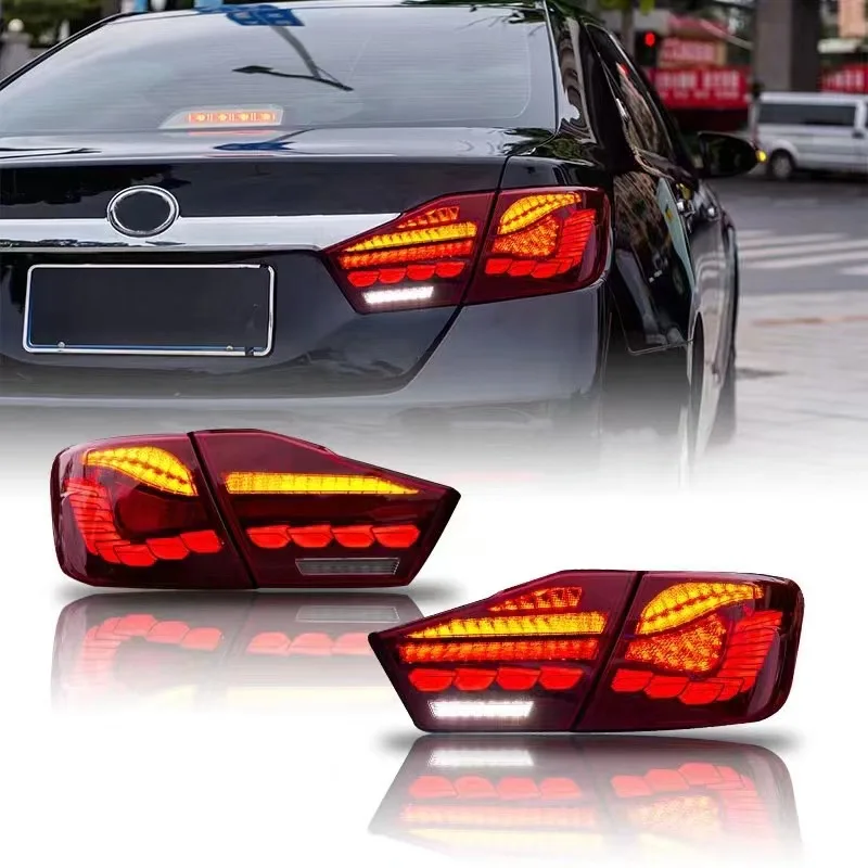 Dragon OLED Taillight For Toyota Camry 2012 2013 2014 Rear Running Lamp Brake Reverse Turn Signal Tail Lights