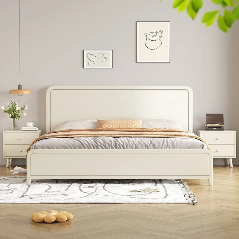Nordic Cream White Princess Bed Elegant Design for Dreamy Bedrooms