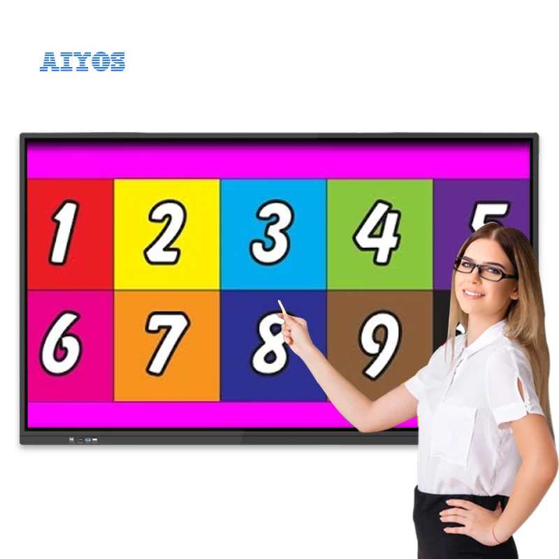 Aiyos Hot selling Size 55 Inch Touch Screen All In One Smart Board Interactive Whiteboard For School