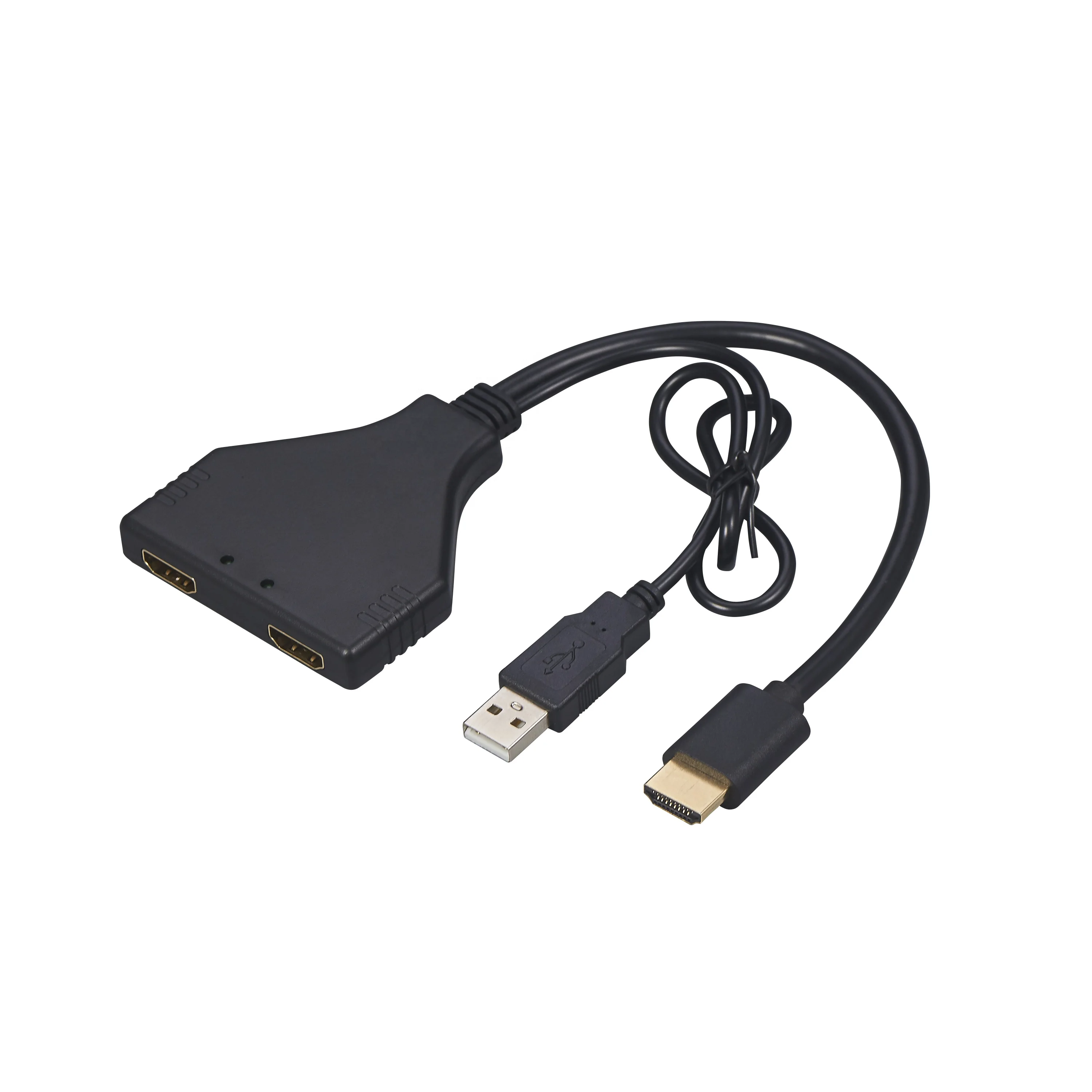 
HDMI Cable HDMI Splitter Cable 1 Male To Dual HDMI 2 Female Y Splitter Adapter in LED LCD TV 30cm 4K 