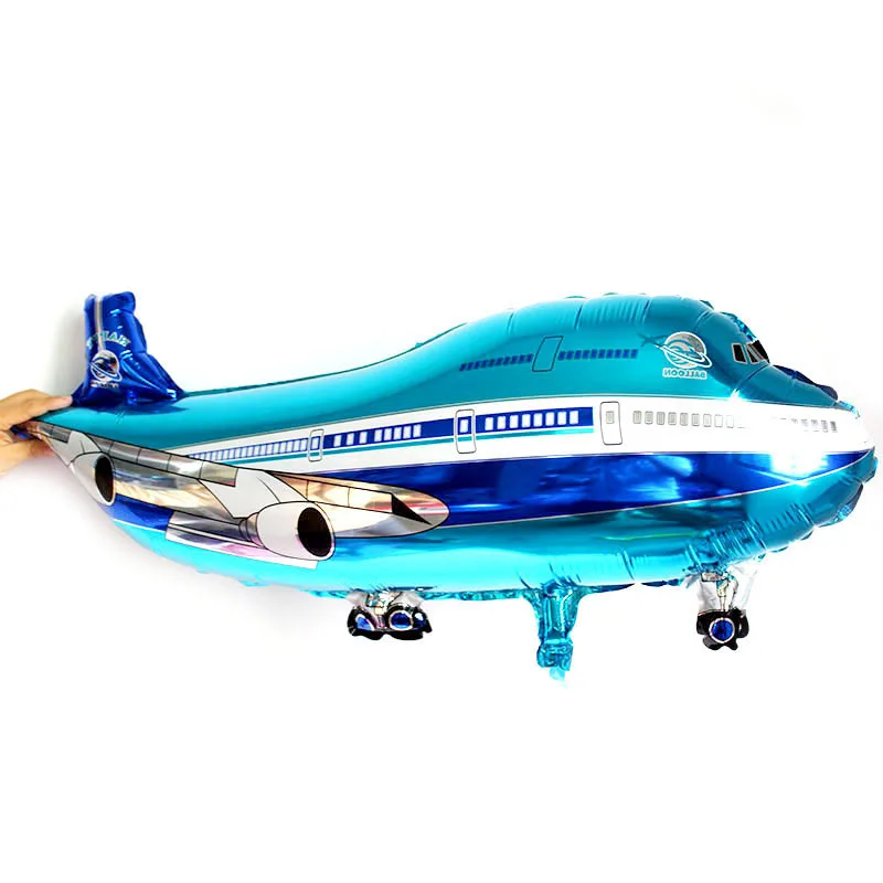 New Airplane Printed Helium Balloon Set Helicopter shaped foil mylar balloons
