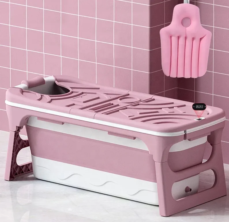 Portable Bathtub 140cm  Adults Large Plastic Buth Tubs