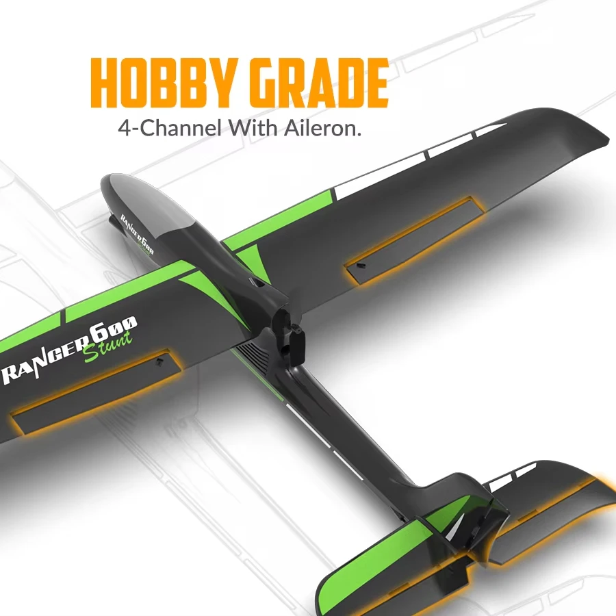 VOLANTEXRC RTF RC Hobby Electric Glider Model 60cm Remote Control Airplane for Flight Stunts & Fun(761-2S))