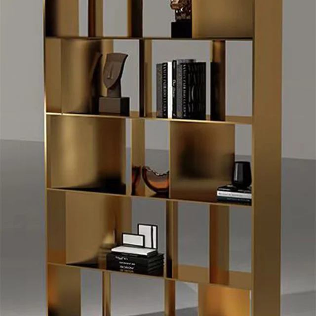 Living room stainless steel display cabinet corner drop furniture and objects display cabinet