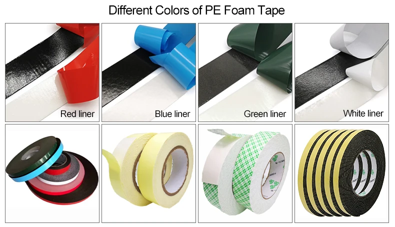 3mm Double Sided Permanent Tape Pe Foam Adhesive Roll Tape Strong 3mm 2.5mm 2mm 1mm For Led Light