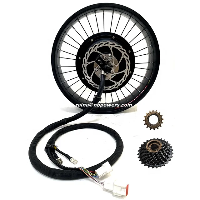 QS 205 V3 hub motor 20inch 26inch 72V 5000w 190mm 200mm dropout fat tire electric bike bicycle hub motor conversion kit Super-73