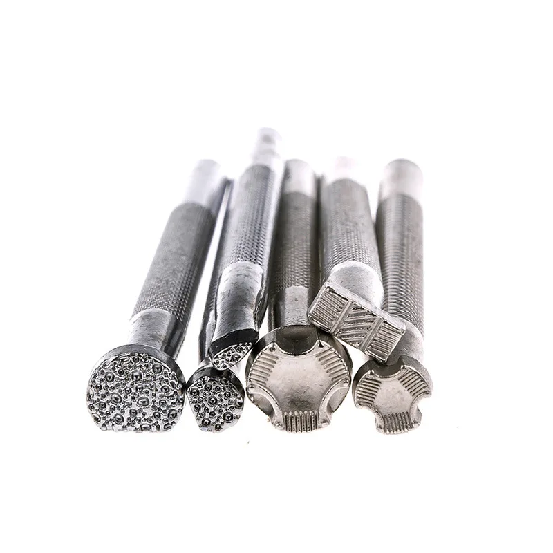 Leather Carved Fish Print Tool Set 6-piece Leather Tool Set Working Saddle Making Tools Craft Stamp Kit Leather Stamping