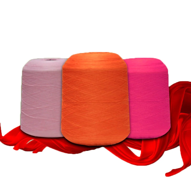 China Manufacturer fancy sausage yarn 1/3.8S 65% Polyester 35% Nylon Blended Yarn for for Knitting Weaving Dyed yarn