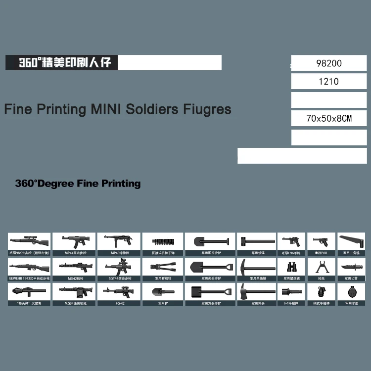 Military King Tiger Heavy Tank Armor Kit  Tank Series Model Bricks WWII Germany Tanks Construction Kit 1210 pcs